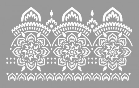 Taj Mahal Border Stencil 220321-7 - various sizes - Img 2