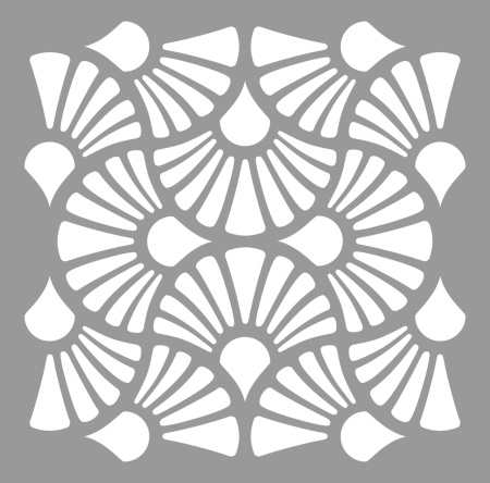 ELENI stencil - 60x52cm, thickness 0.5 or 1mm - SP244, Repetitive - Img 3