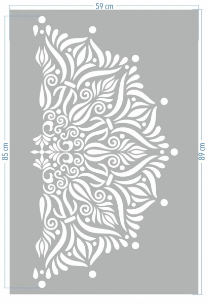 Mandala Flames Reusable Stencil - SP111 - Img 5