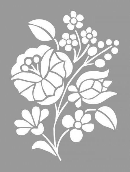 Panon Flower Stencil SP163 - different sizes - Img 2