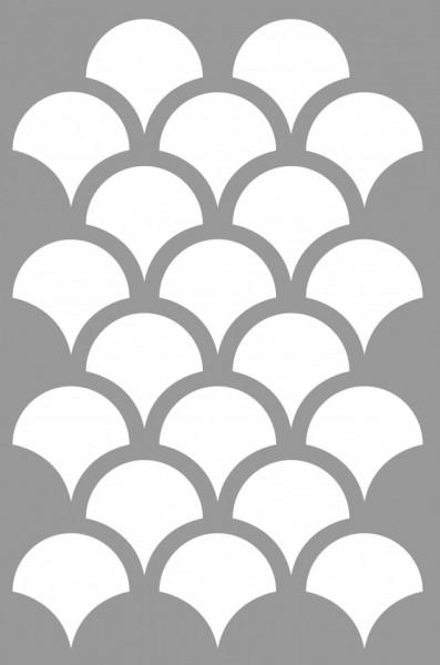 Reusable Repetitive Fishscale Stencil 590*400mm - SP30-1 - Img 2