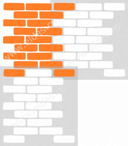 Reusable Repetitive Stencil - Irregular Brick - SP37 - Img 3