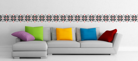 Reusable Repetitive Stencil Traditional Romanian Motif - SMTR02 - Img 3
