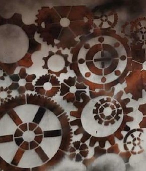 Reusable Stencil Gears 89 * 65cm * thickness 0.5 / 1mm - SP256 - Img 3