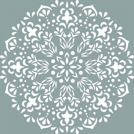 Reusable Stencil Mandala Bloom 890*890mm - SP1798989 - Img 2