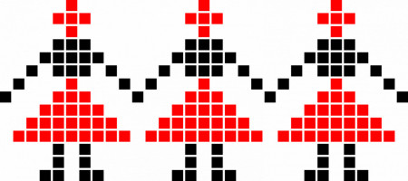 Reusable Stencil Repetitive Traditional Romanian Motif - SMTR05 - Img 5