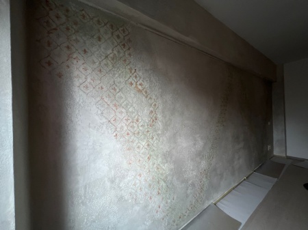 Sablon 65 x 55cm, grosime 1mm, Amfor Damask Motif, SP169, Refolosibil, Repetitiv - Img 4