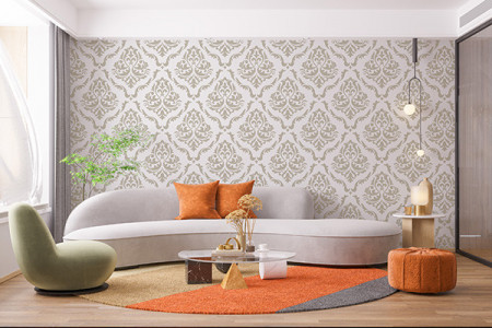 Sablon Refolosibil Repetitiv Damask Rombo 590*590mm - SP28