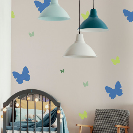 Set of 5 Reusable Stencils for Painting Walls Butterflies SP43 - Img 2