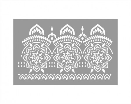 Taj Mahal Border Stencil 220321-7 - various sizes - Img 3