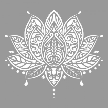 Lotus stencil 220321-6 - different sizes - Img 2
