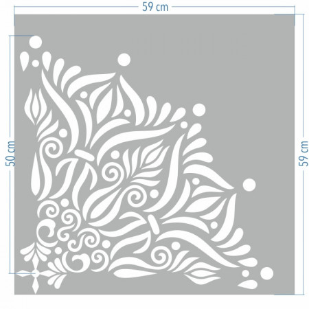 Mandala Flames Reusable Stencil - SP111 - Img 6