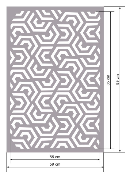 Reusable HexaLock Stencil 89 * 59cm * thickness 0.5 / 1mm - SP250 - Img 2