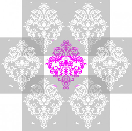 Reusable Repetitive Damask Stencil 750*590mm - SP76-2 - Img 3