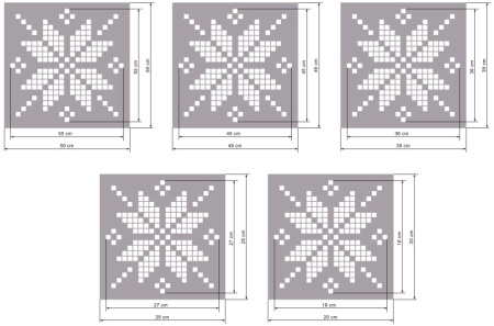 Reusable Repetitive Stencil Traditional Romanian Motif - SMTR02 - Img 5