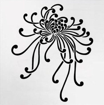Reusable Stencil 590*590mm Chrysanthemum - SP101 - Img 2