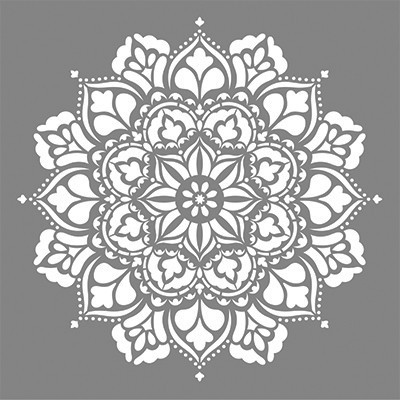 Reusable Stencil Mandala Indian Lotus 59x59 cm SP1835959 - Img 2