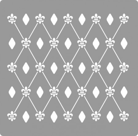 Reusable Stencil Repetitive Damask Dots 590*590mm - SP82-1 - Img 2