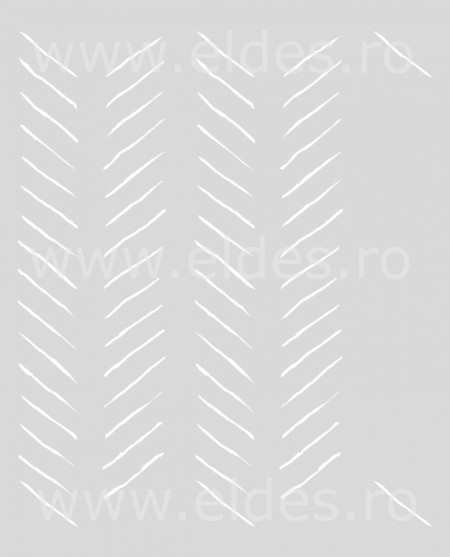 Sablon 730*590mm Refolosibil Repetitiv Fish Bones - SP35 - Img 5