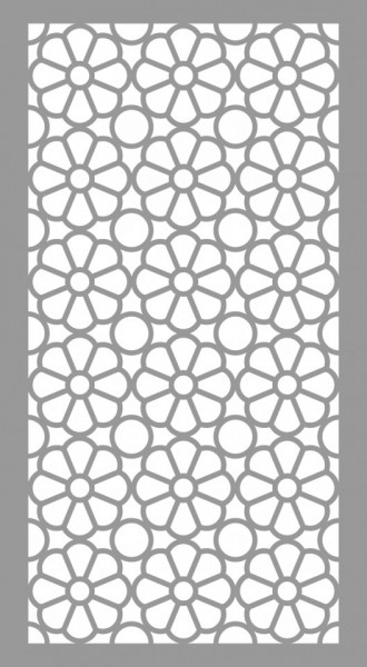 Sablon 890x490mm, Flower Circle, diferite grosimi, SP229 - Img 2