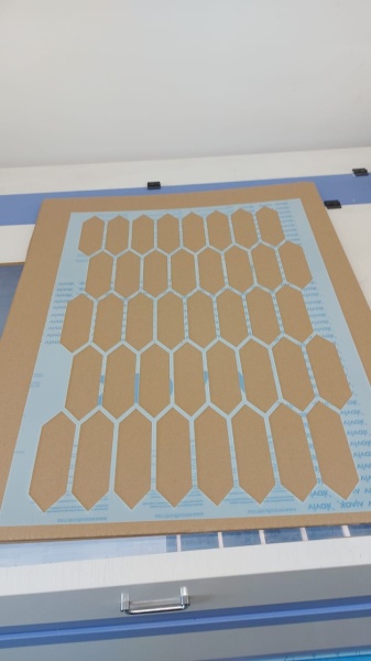 Sablon Refolosibil Long Rombs 89 * 59cm * grosime 0.5 / 1mm - SP248 - Img 3