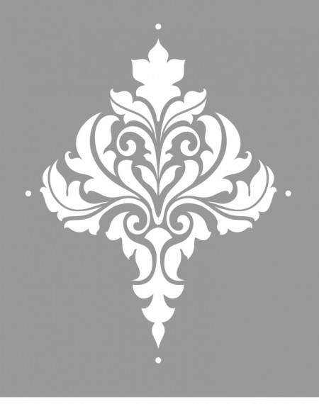 Sablon Refolosibil Repetitiv Damask Flower 585*470mm - SP29-2 - Img 3