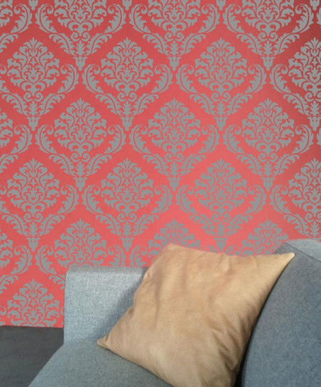 Sablon Refolosibil Repetitiv Flower Damask 590*590mm - SP84 - Img 6
