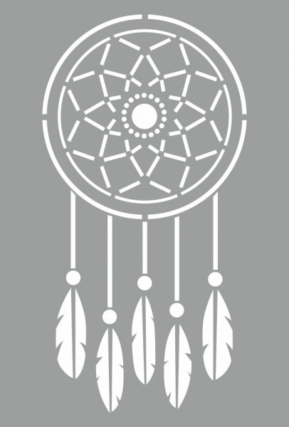 Stencil 59x40cm, Dream Catcher, Reusable SP124 - Img 2
