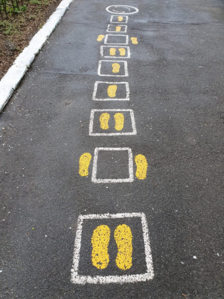 Custom Stencils Drawings on Asphalt - Img 2