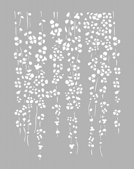 Flowing Flowers Stencil - Repetitive - SP204.120 x 89 cm - Img 2