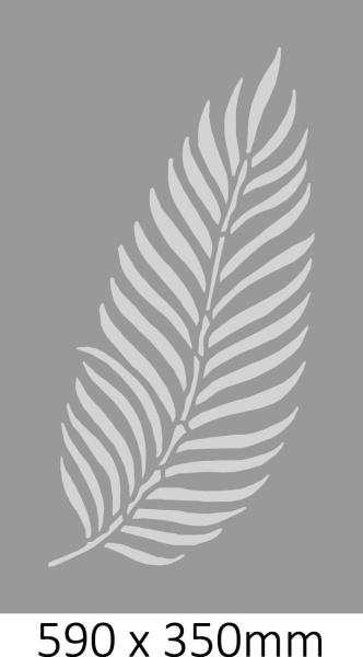 Palm Leaf Stencil 2 - Reusable Repetitive - SP218 - Img 2