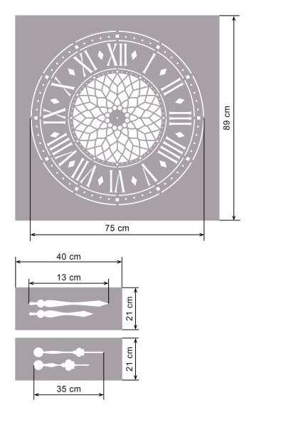 Sablon Ceas SP96-M1 - diferite dimensiuni - Img 3