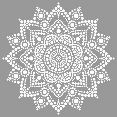 Sablon Refolosibil Dot Mandala 590*590mm - SP34-1 - Img 4