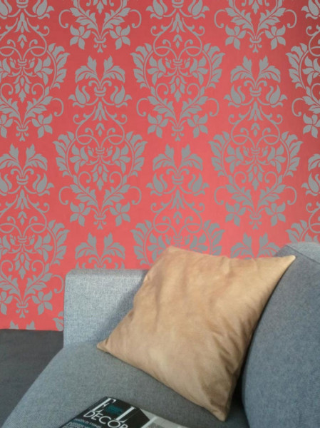 Sablon Refolosibil Repetitiv Flower Damask 590*590mm - SP83 - Img 4