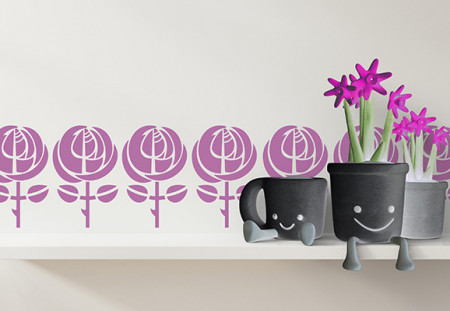 Set of 5 Flower Vase Stencils SP98 - Img 6