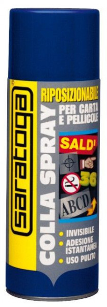 Spray adeziv repozitionabil pt sabloane, 400ml, Saratoga - Img 2