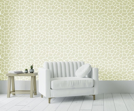 Stencil 59x59cm, Giraffe Skin, Reusable Repetitive SP185 - Border Stencil Included - Img 2