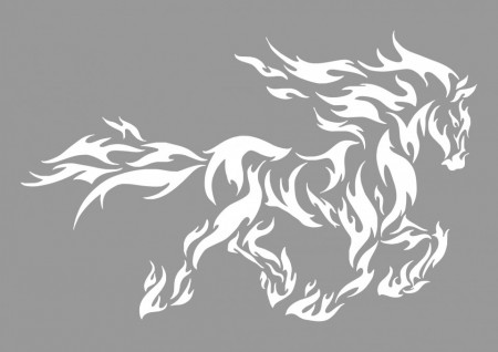 Stencil Flame Horse 1200*850mm - SP195.120x85 - Img 2