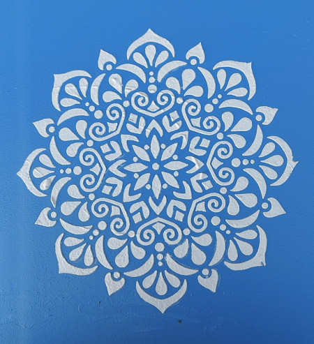 Reusable Stencil Mandala Flower 590*590mm - SP63 - Img 4