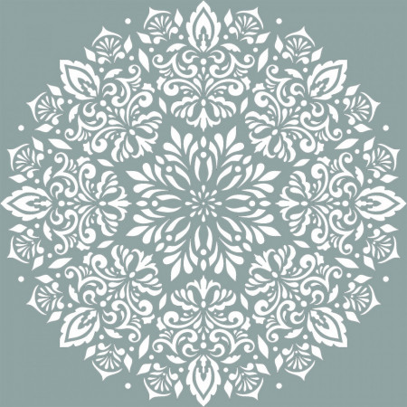 Reusable Stencil Mandala Flower 890*890mm - SP1738989 - Img 2