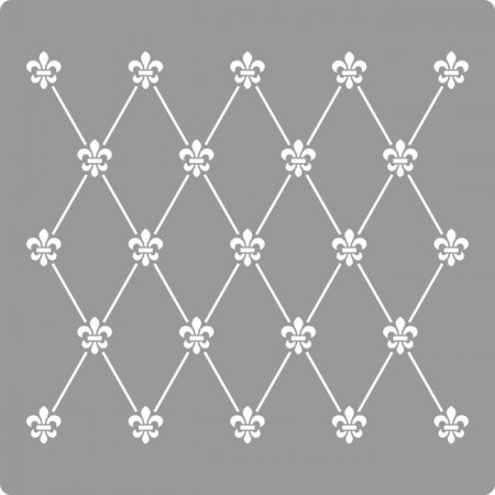 Reusable Stencil Repetitive Damask Dots 590*590mm - SP82-2 - Img 2