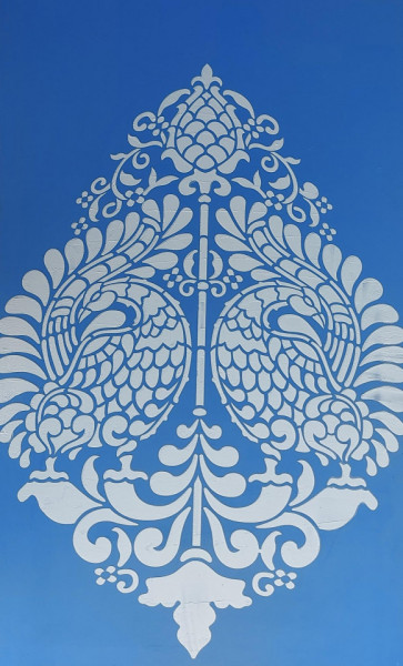 Sablon Paun in Oglinda 890*660mm - SP1988960
