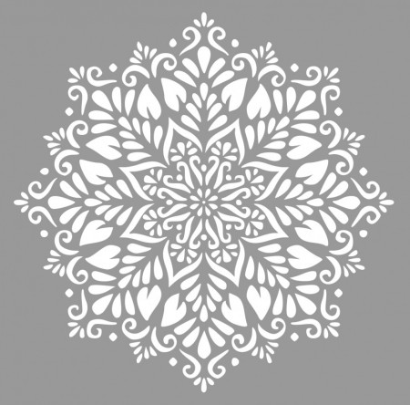 Sablon Refolosibil Mandala Flower 890*890mm - SP668989 - Img 2