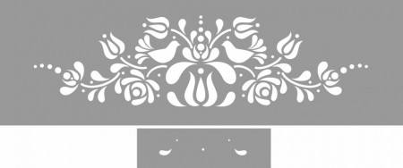 Sablon Refolosibil Panonian Folk Motif 330*120mm - SP102 - Img 2