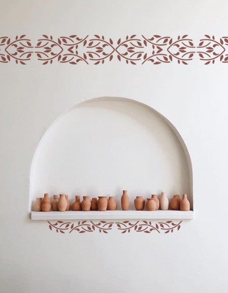 Set 2 x Sabloane, 59 x 13cm / 59 x 10cm, Bordura Refolosibil SP151