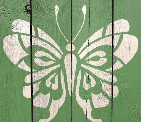 Set of 4 stencils Butterflies Flowers 14*14cm SP97-2 - Img 4