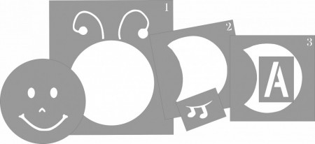 SP215-Set of 31 Caterpillar stencils - Img 4