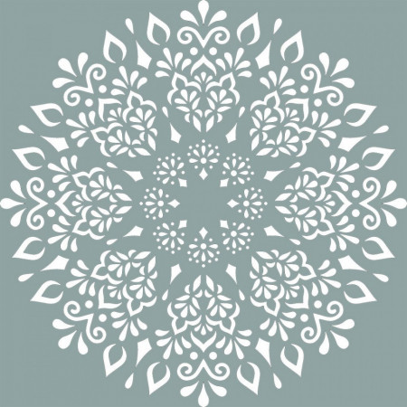 Mandala Happy Reusable Stencil 890*890mm - SP1748989 - Img 2