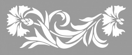 Repetitive Stencil 59 * 25cm Flower Border SP64 - Img 3