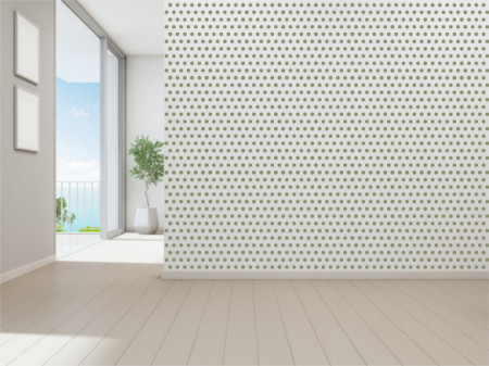 Reusable Repetitive Stencil for Painting Walls - Polka Dots 2cm - SP14 - Img 3